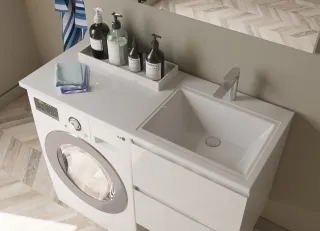 Раковина над стиральной машиной Эстет Даллас ФР-00001937 П 115см белый